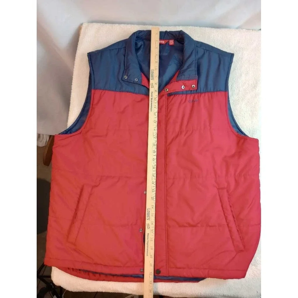 IZOD Red Blue Puffer Vest Lightweight Jacket Gorpcore XXG XXL‎